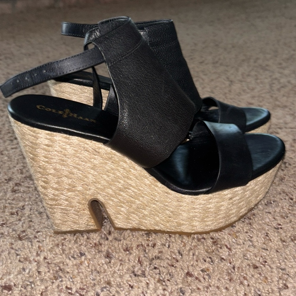 Cole Haan Espadrille Wedge Sandals - size 7.5